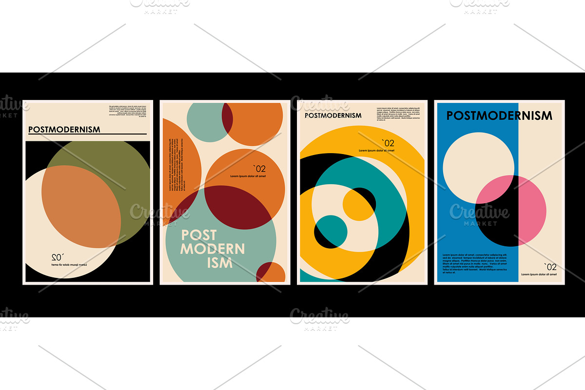 Artworks, posters inspired postmoder, a Decorative Illustration by Pgmart