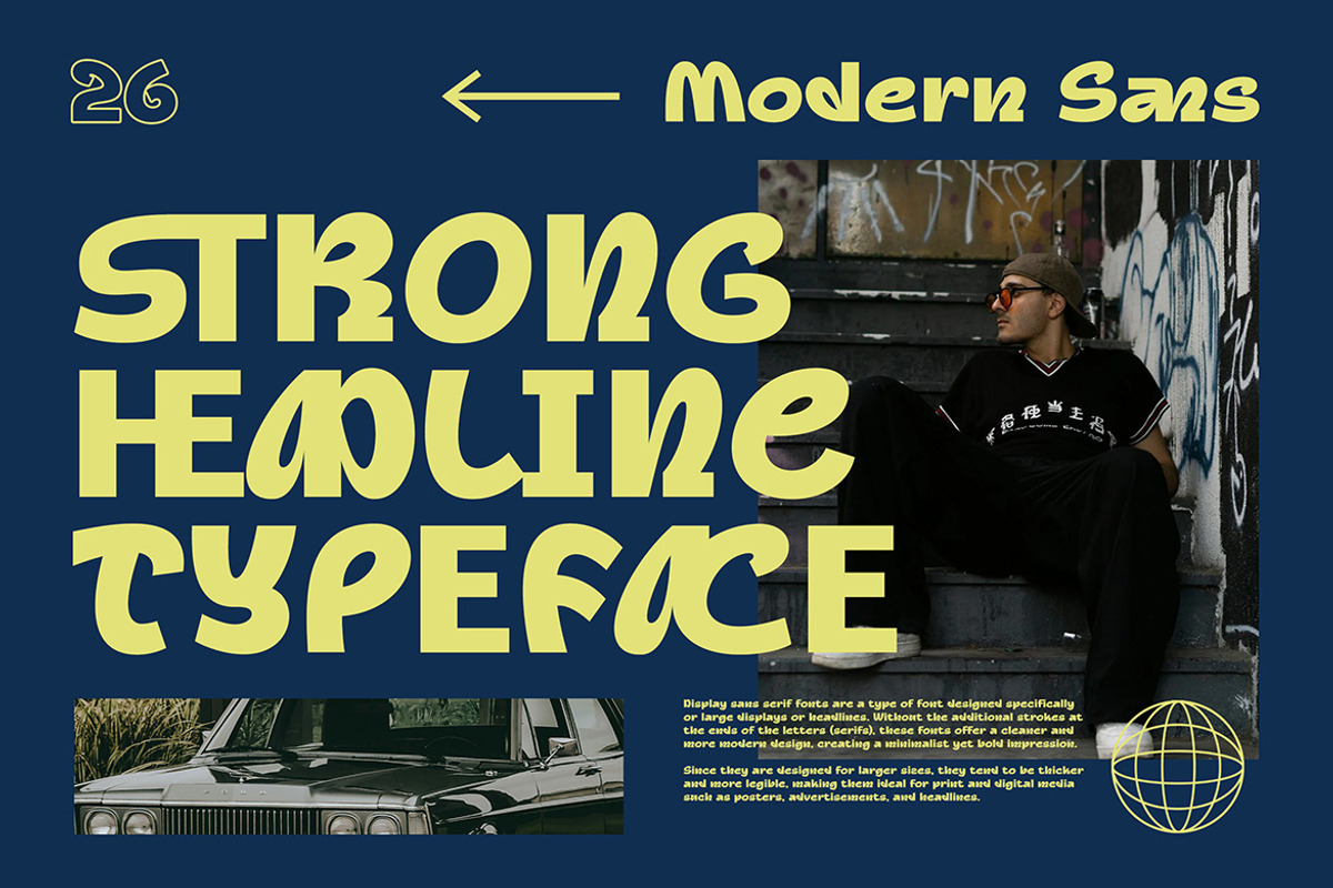 Madona, a Sans Serif Font by Cruzine (Photo 6 of 10)