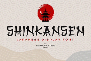 Shinkansen - Display Font, a Script Font by Alpaprana