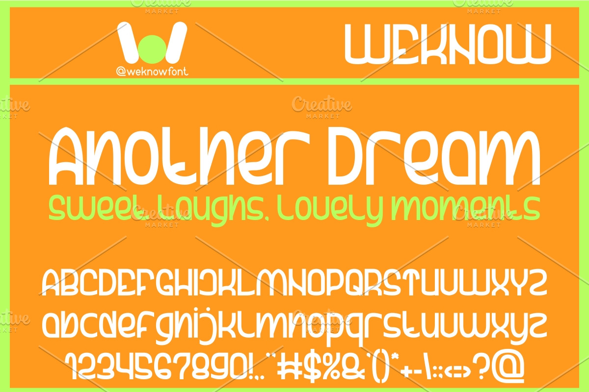 Sleep Tight font, a Font by weknow (Photo 2 of 8)