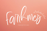 Farihmes, a Script Font by pineungtype (Thumbnail 1 of 8)