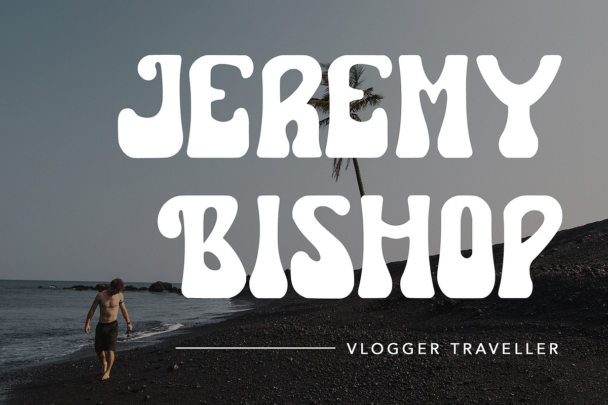 SundayNoon-Groovy Retro Display Font, a Symbol Font by AQR Studio (Photo 5 of 9)