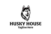 Husky House Logo, an Animal Illustration by Kaushal Jangid (Thumbnail 1 of 5)