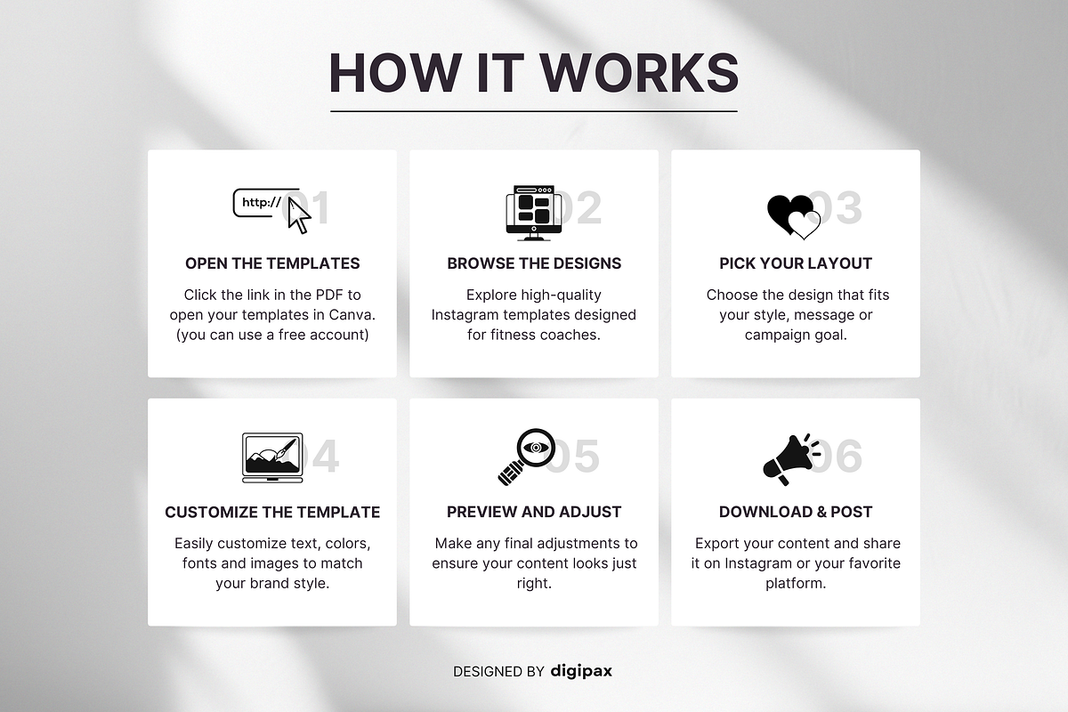 Fitness Carousel Instagram Posts, a Social Media Template by DigiPax (Photo 8 of 10)