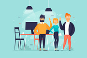 Teamwork, start-up, business., a Person Illustration by Podis (Thumbnail 1 of 5)