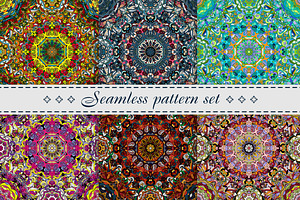 Set of mandala patterns