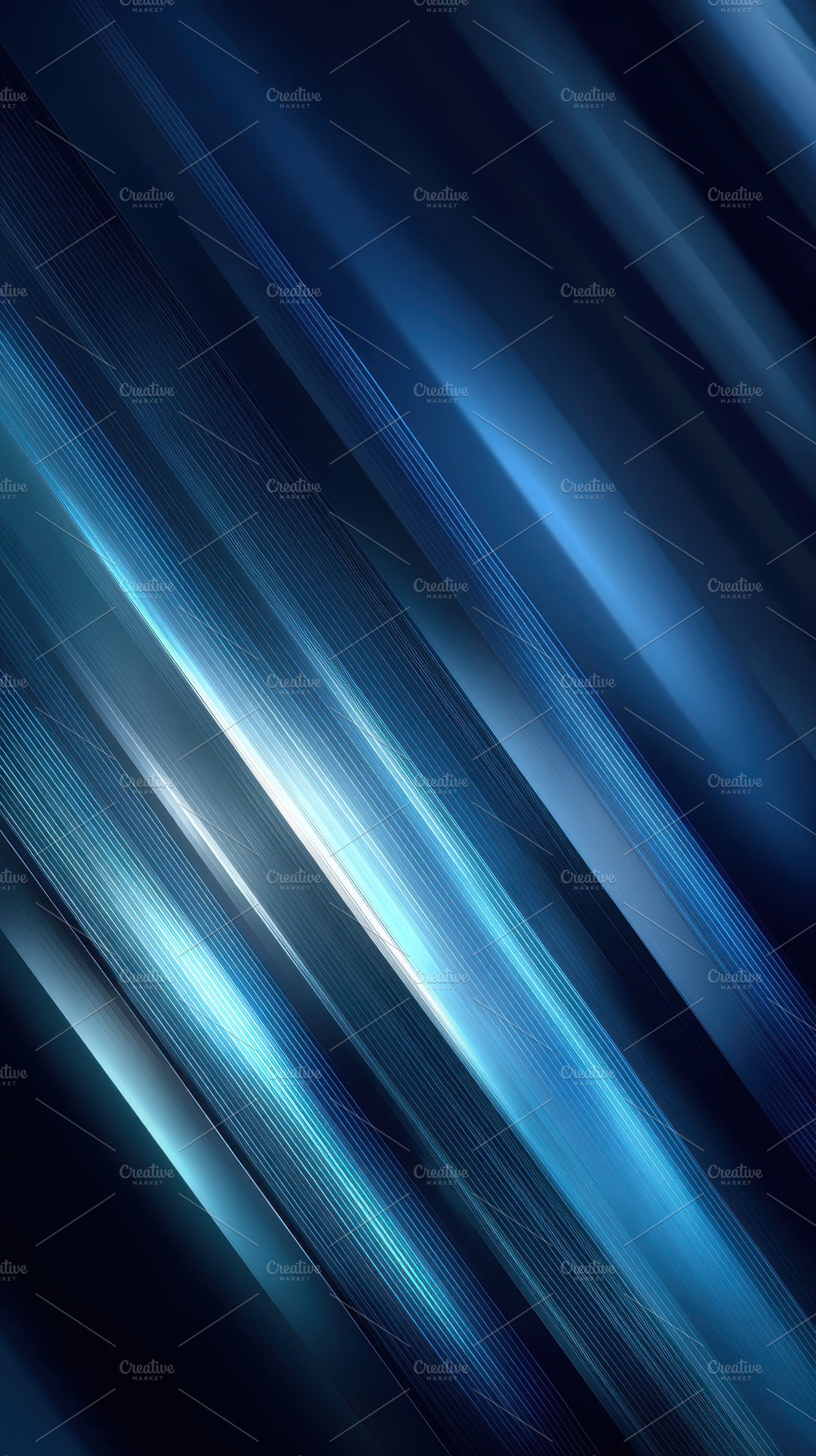 Abstract Blue Diagonal Lines Light S, an Abstract Photo by Pixeness Studio