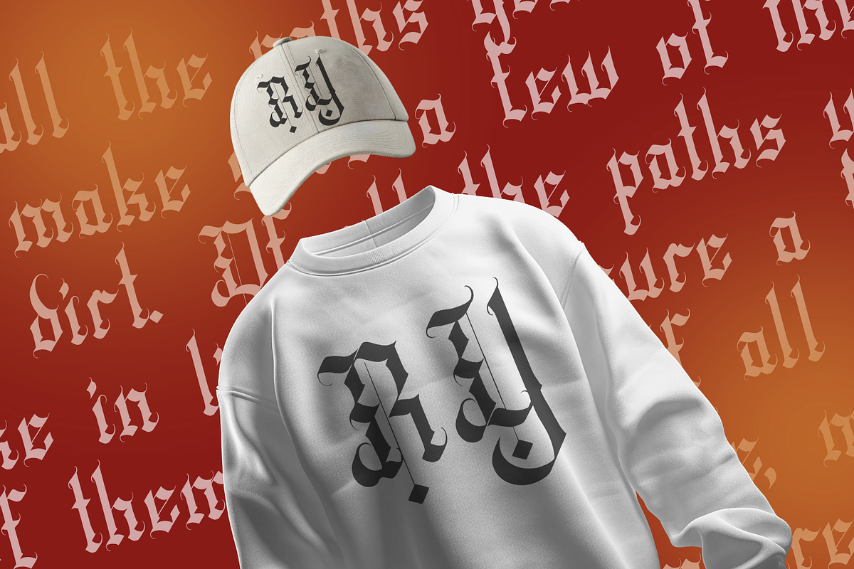 Wedgen Holdeza Blackletter Font, a Blackletter Font by Randi Irvan | Rvandtype (Photo 9 of 13)