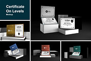 Certificate On Levels Mockup, a Print Template by Qaleb Studio ...