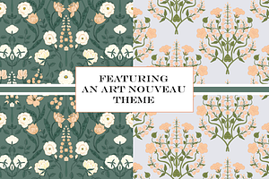 Art Nouveau Patterns Pastel