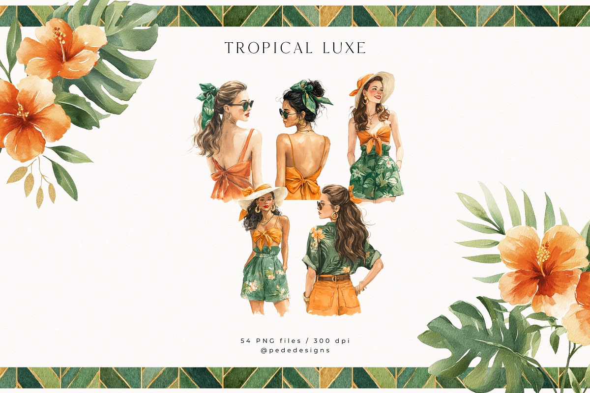 Tropical Luxe Collection, an Illustration by PeDe Designs (Photo 6 of 28)
