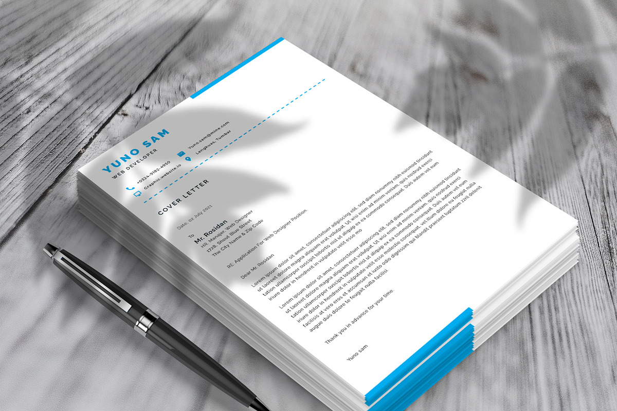 Simple Resume CV & Cover Letters, a Resume Template by Izalsye (Photo 4 of 4)