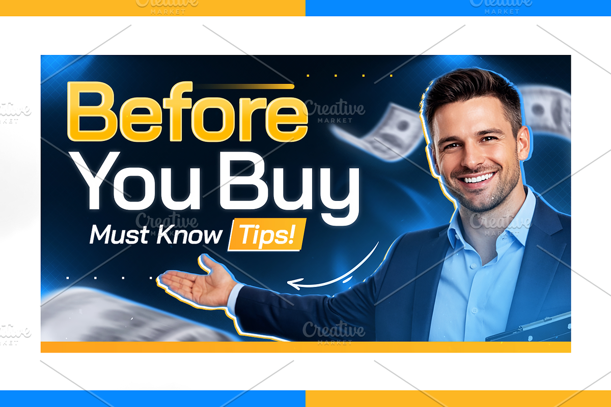 Real Estate YouTubne Thumbnail Pack, a Social Media Template by OnurDemircan (Photo 2 of 6)