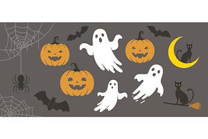 Cute Halloween vector illustration