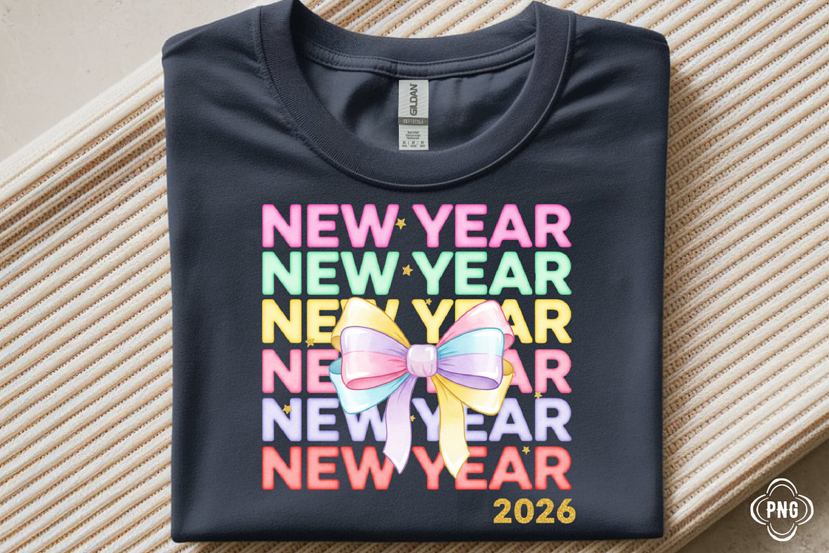 New Year Coquette Bow Png, an Illustration by SinaCreation (Photo 1 of 11)