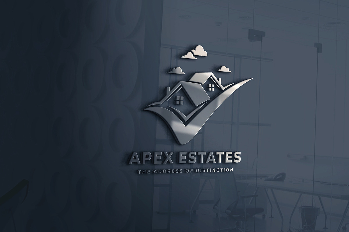 Real Estate Logo | House & Checkmark preview 3