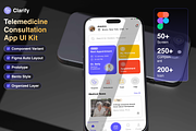 Telemedicine Consultation UI Kits, an UI Kit Template by BROCZ Store (Thumbnail 1 of 7)