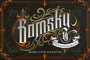 Gomsky Modern Blackletter, a Blackletter Font by dansdesign (Thumbnail 1 of 7)
