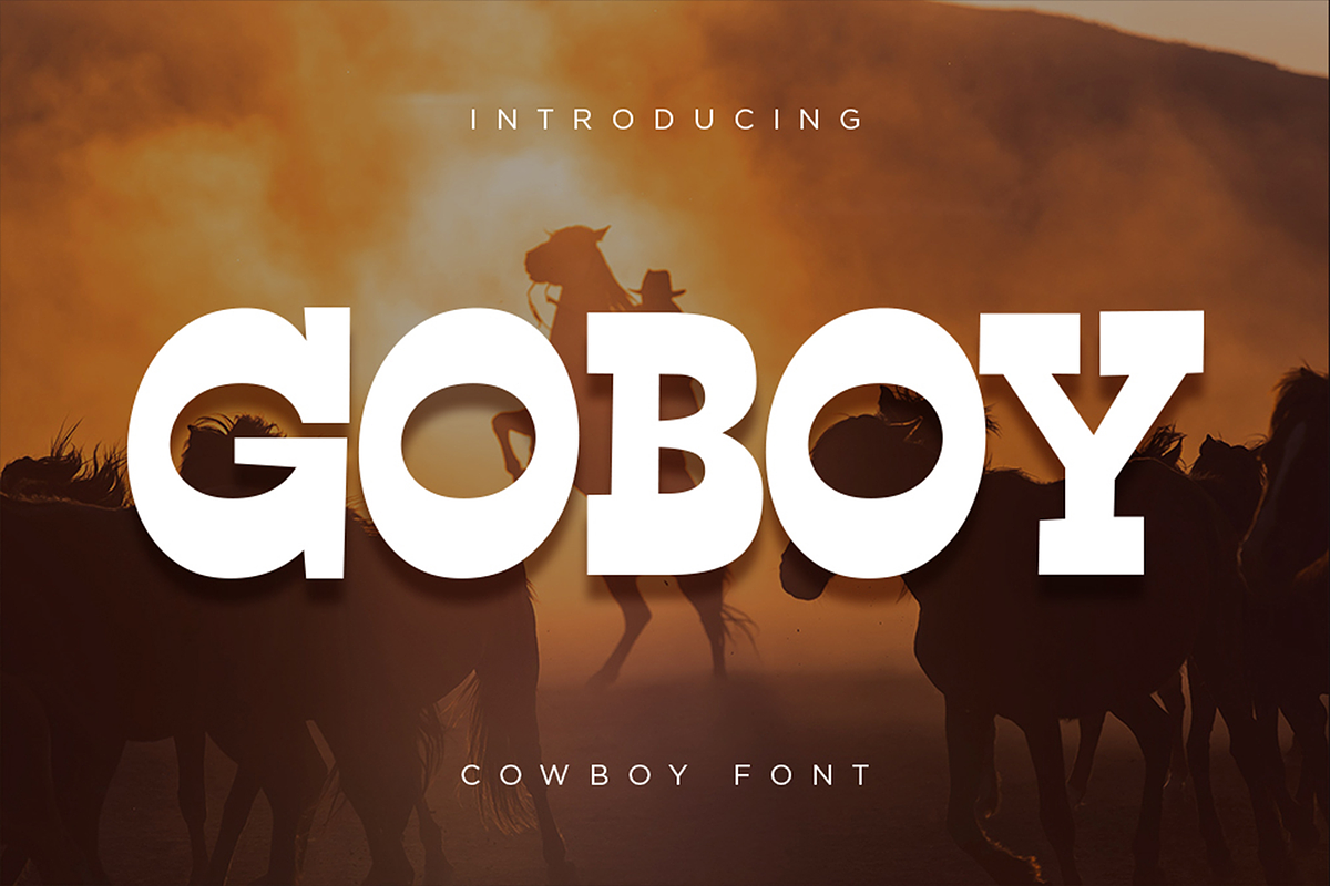 Go Boy – Cowboy Fonts, a Slab Serif Font by Konstantine Studio (Photo 1 of 5)