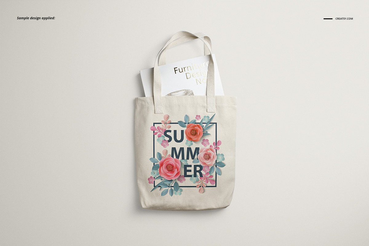 Los Angeles Apparel Tote Bag Mockup, a Merchandise Mockup by creatsy5 (Photo 5 of 11)