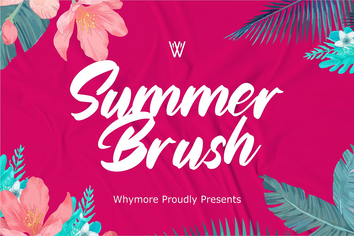 Summer Brush Script Brush Font, a Script Font by WhymoreArt (Photo 1 of 7)