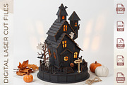 Halloween Haunted House Mansion, an Object Graphic by WoodoraCut (Thumbnail 6 of 9)