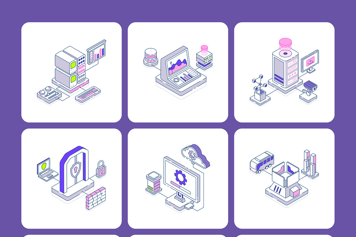 200 Technology and AI Isometric, a Technology Illustration by Vectors Market (Photo 12 of 19)