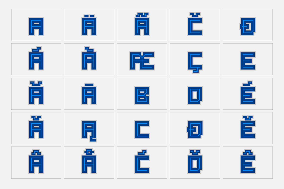 SB Raster Color - SVG Color Font, a Font by SelfBuild Type (Photo 7 of 14)