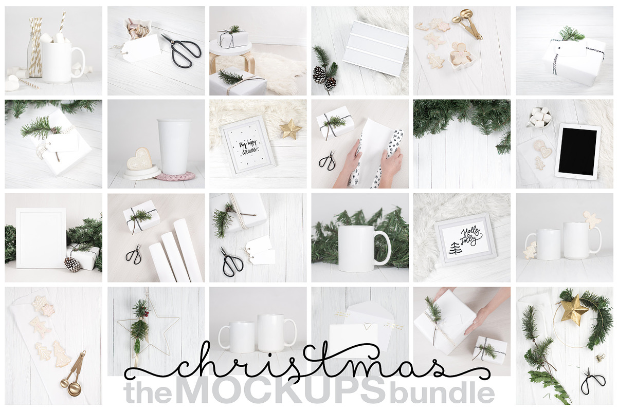 Nordic Xmas Styled Mockups Bundle, a Cups & Container Mockup by Inspire Mockups (Photo 3 of 6)