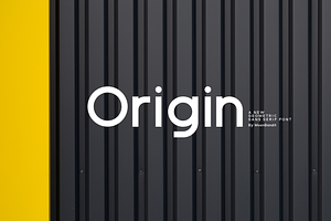 Origin - Modern Geometric Sans Serif