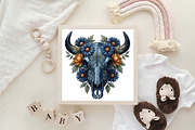 Western Cow Skull PNG, an Illustration by CraftArtStudio (Thumbnail 4 of 4)