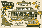 Oregon Campout: Patterns + Graphics, a Pattern Graphic by Bruised Goods (Thumbnail 3 of 21)