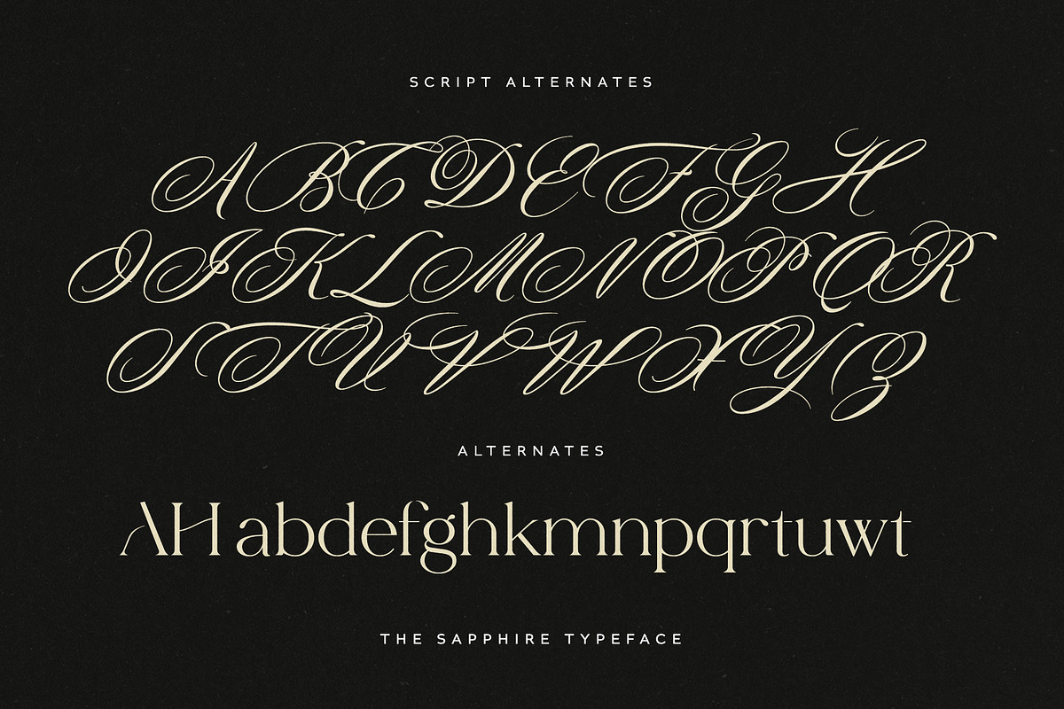 The Sapphire - A Calligraphic Serif, a Serif Font by Ivan Rosenberg (Photo 8 of 19)