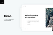 Fotico – Photography HTML Template, a HTML Template by ArtStyles (Thumbnail 1 of 10)