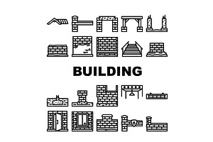 Building elements and construction, an Object Illustration by pikepicture