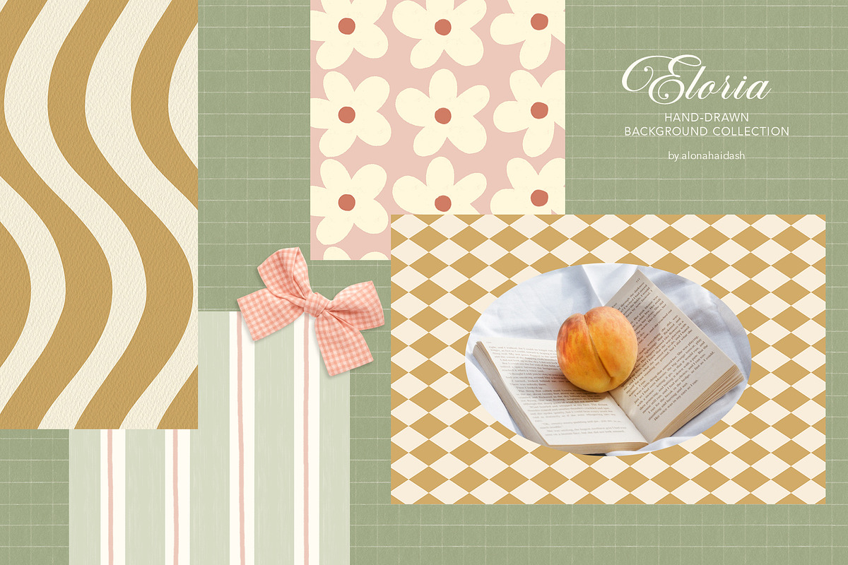 Eloria - Retro Pastel Backgrounds, a Background Graphic by alonahaidash (Photo 7 of 16)