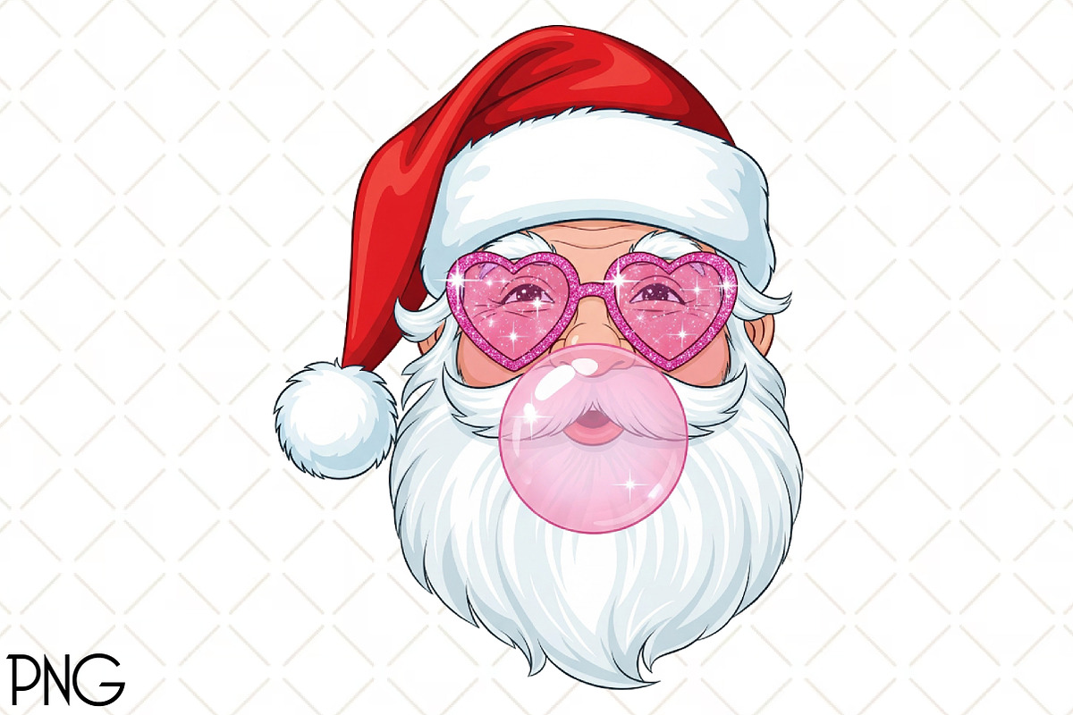 Pink Santa Png Santa Clipart, an Illustration by Black Bird Studio (Photo 1 of 4)