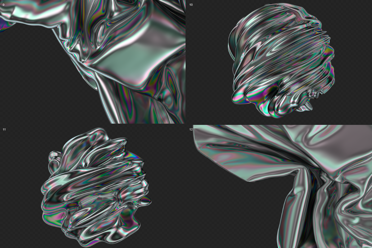 Iridescent Abstract Backgrounds, a Wallpaper Graphic by BIBIART (Photo 9 of 10)