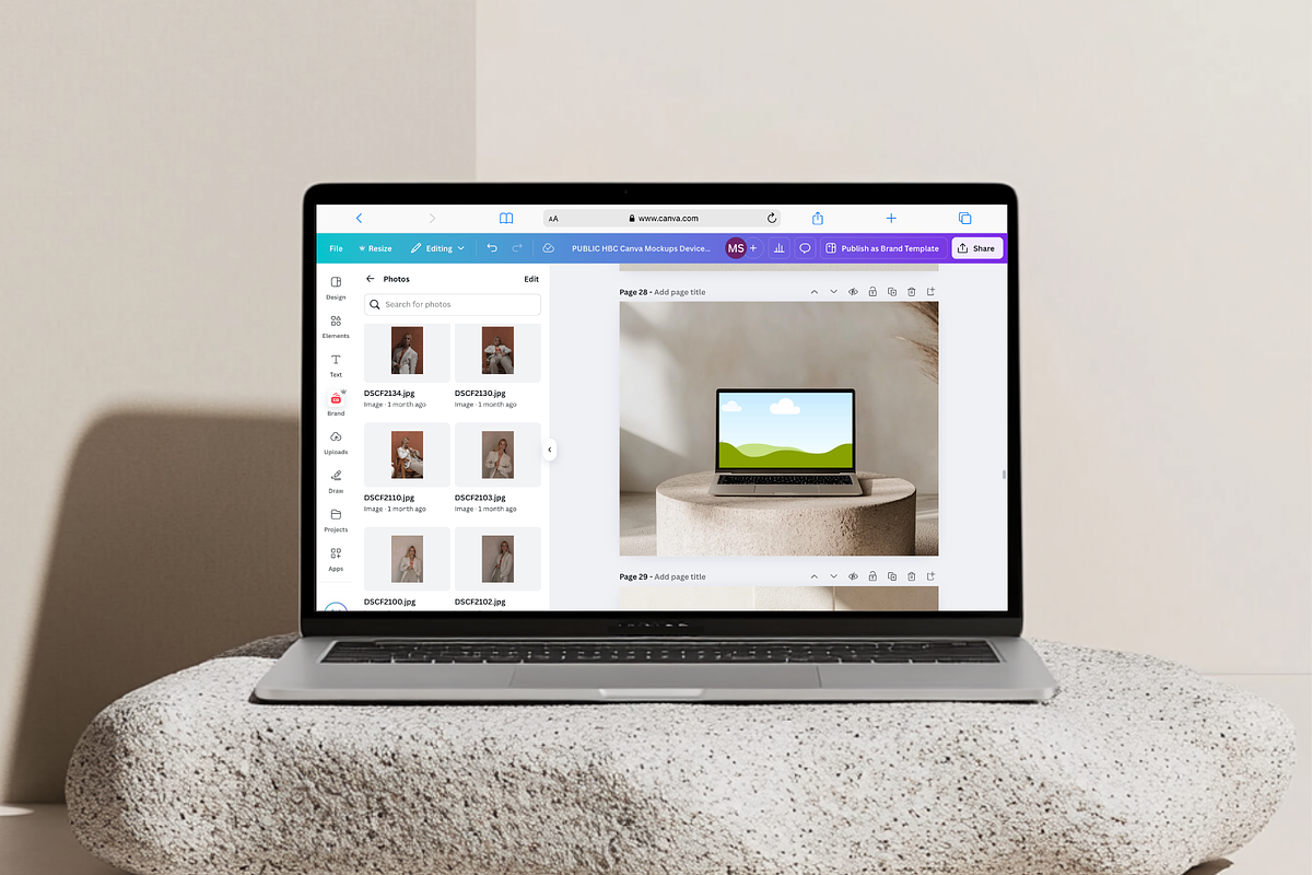 Canva Device Mockups Bali Nature, a Mockup by highbrandclub (Photo 4 of 6)