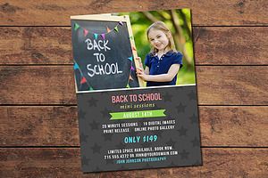 Back to School Mini Session Card, a Card Template by Photography Planet