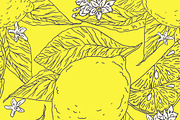 Lemon fruit pattern set, a Pattern Graphic by OKart.studio (Thumbnail 3 of 4)