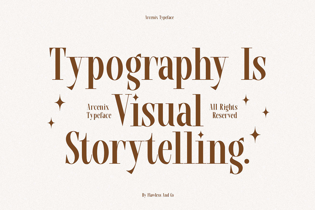 Arcenix - Serif Display Font, a Serif Font by Flawless And Co (Photo 3 of 10)