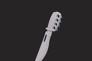 Low Poly Combat Knife V.1