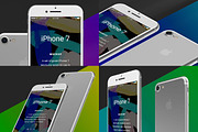 Iphone 7 Mockup White Full Pack, an iPhone Mockup by mockuptain (Thumbnail 6 of 10)
