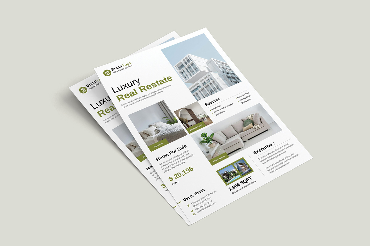 Real Estate Flyer, a Flyer Template by Cleffon_Graphic_Studio (Photo 2 of 3)