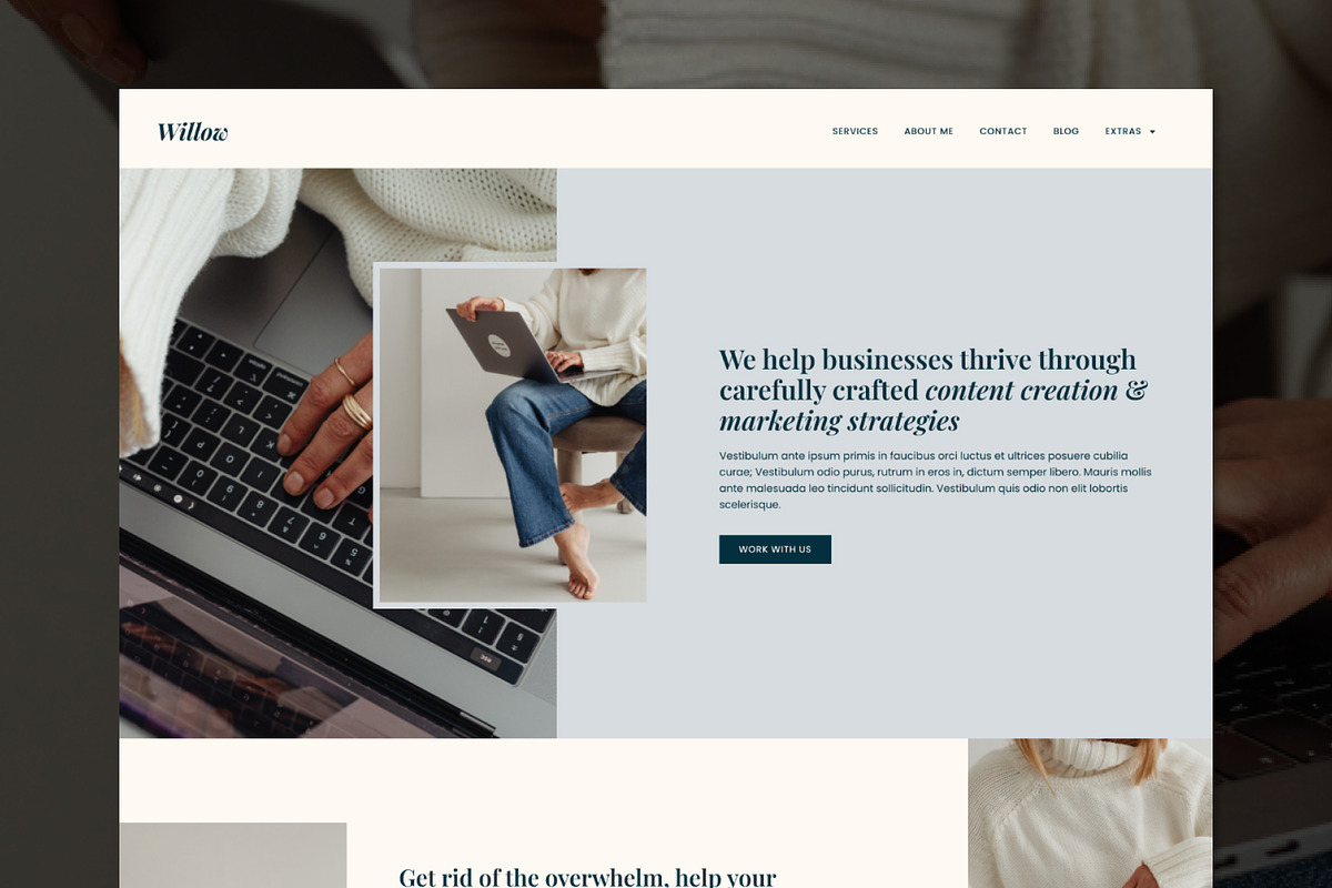 Willow WordPress Elementor Template, a WordPress Template by Studio Soleil (Photo 1 of 6)