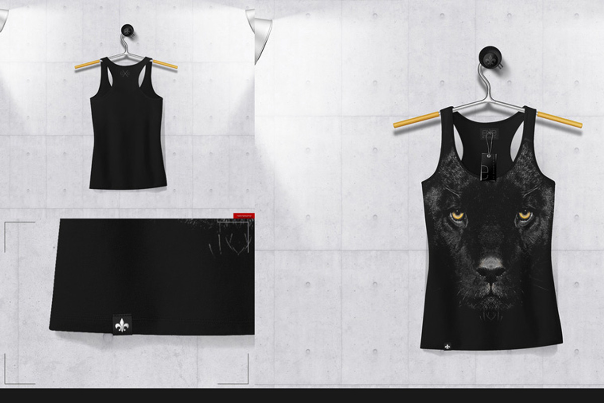 Racerback Tank On 5 Stages Mock-up, a Hoody Mockup by Mocca Mockups Store (Photo 60 of 68)