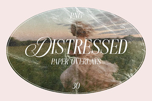Distressed Paper Texture Overlays, a Texture Graphic by Kaleriia