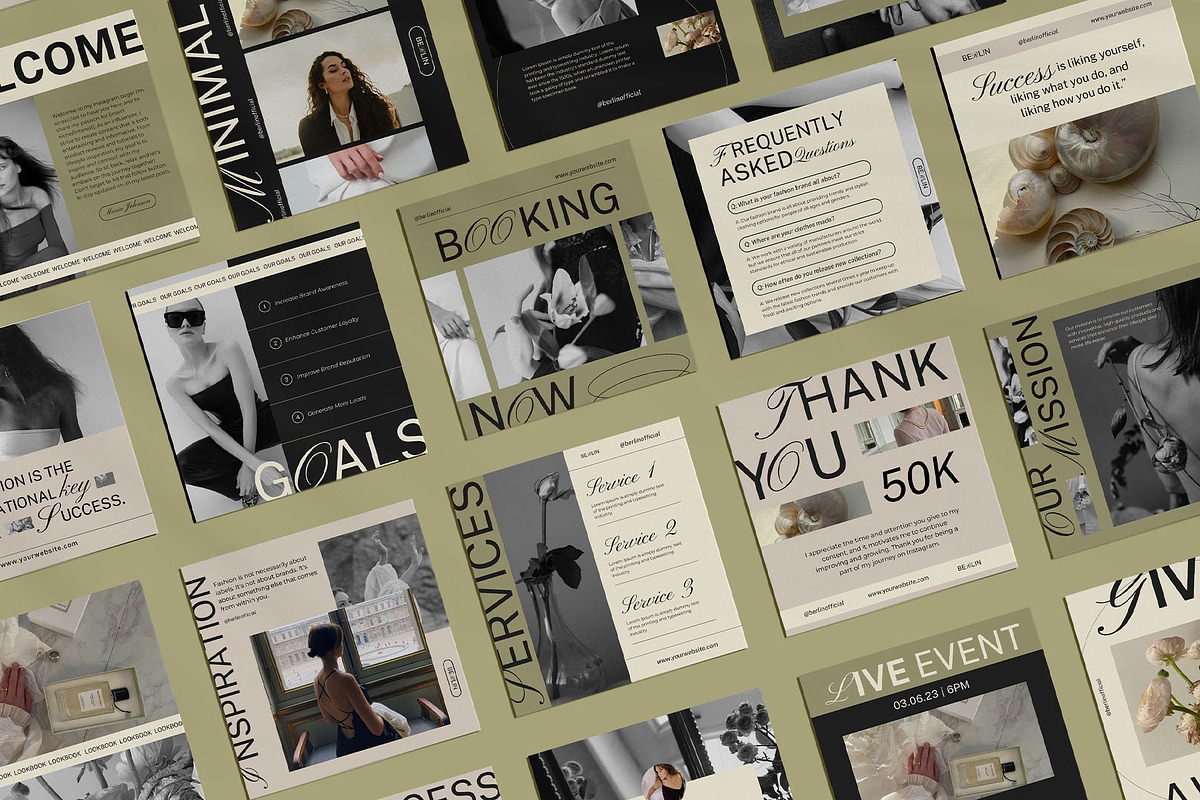 Berlin Social Media Canva Templates, a Social Media Template by Amaré Creative (Photo 13 of 13)