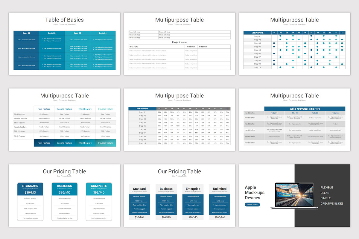 Best Startup Keynote Template, a Presentation Template by SlideOne (Photo 10 of 12)